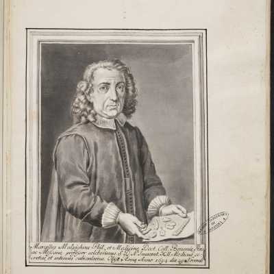 Anonimo, ritratto di Marcello Malpighi, seconda metà XVII secolo