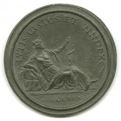 Francesco Bruttini, medaglia in onore di Pier Paolo Molinelli, rovescio, 1769