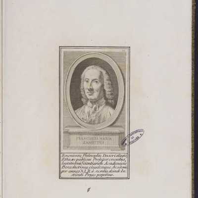 Pietro Locatelli, ritratto di Francesco Maria Zanotti, XVIII secolo