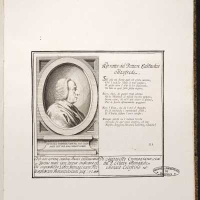 Anonimo, ritratto di Eustachio Manfredi, 1748