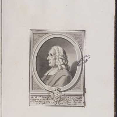 Anonimo, ritratto di Gabriele Manfredi, XVIII secolo